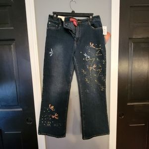 Cosmo Dragonfly Jeans Size 10p